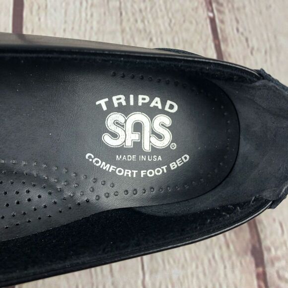 NWOT SAS Coco Slip On Loafer Black Bow Women's Sz 7.5 - Picture 7 of 11